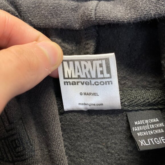 Black Panther Teens  Tchalla Cosplay Hoodie Sweatshirt Size XL MARVEL - Picture 4 of 14